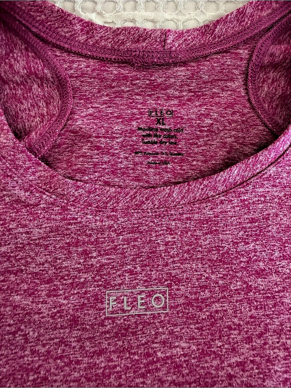 Fleo Foundation Full Long Sleeve Athletic Top Pink XL - Picture 2 of 5